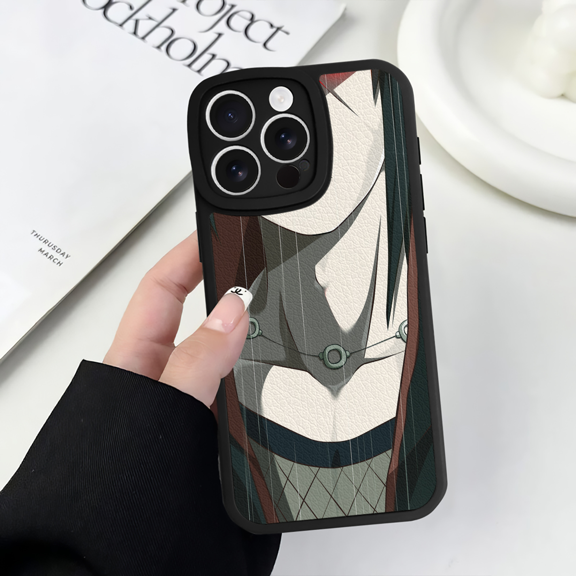 （画像用） NARUTO -ナルト- NARUTO -ナルト- 疾風伝 【iPhone 16シリーズ対応】シリコンスマホケース（レザー調） 材質：シリコン